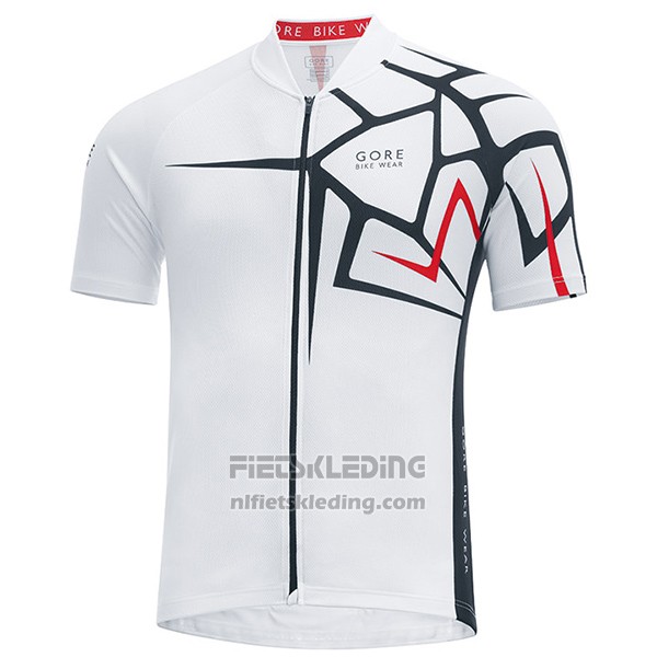 2017 Fietskleding Gore Bike Wear Power Adrenaline Wit Korte Mouwen en Koersbroek